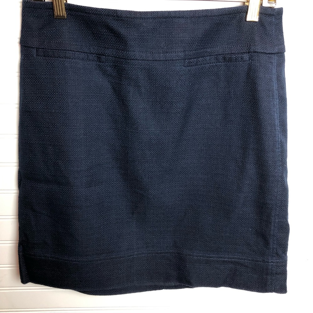 3 for $25 Talbots Dark Blue Tweed Skirt Sz 6